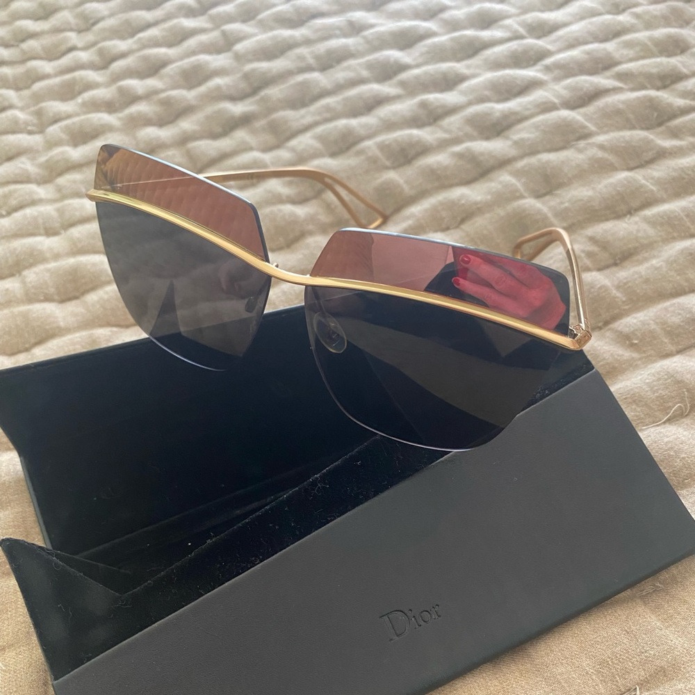 Dior Sunglasses with gold hardware